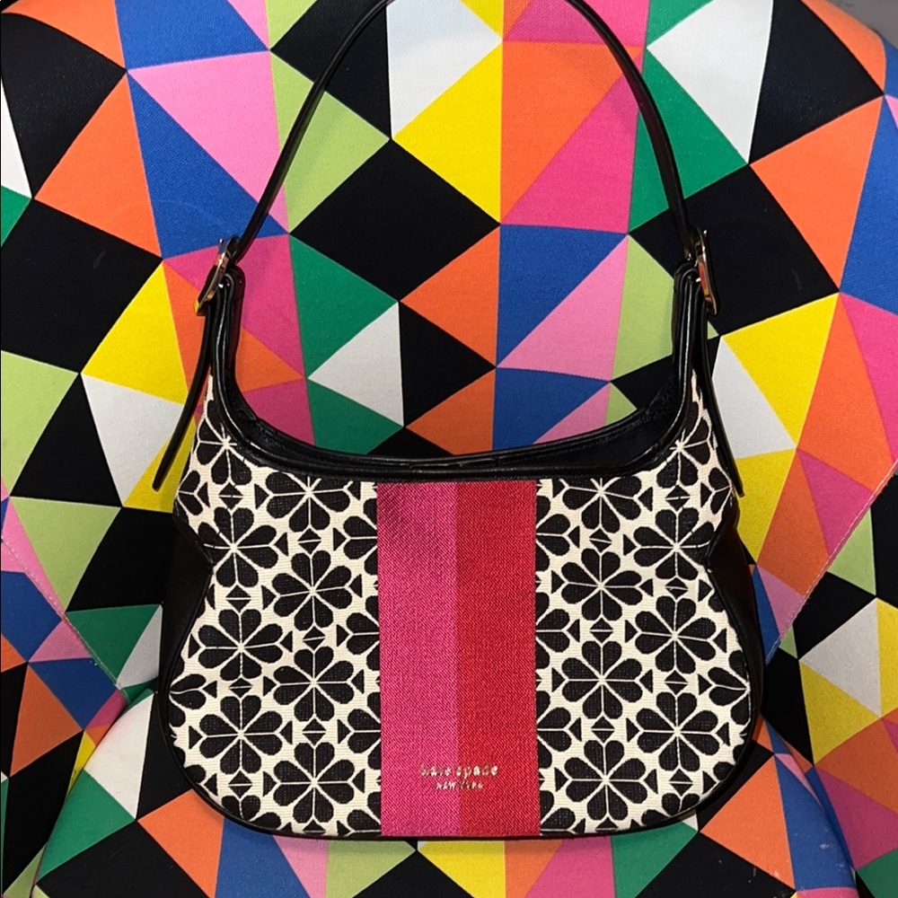 Kate Spade Black and Pink Floral Bag